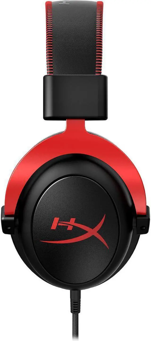 Alt view image 4 of 4 - HyperX Cloud II - Gaming Headset, 7.1 Surround Sound, Memory Foam Ear Pads, Durable Aluminum Frame, Detachable Microphone, Works with PC, PS5, PS4, Xbox Series X|S, Xbox One - Red