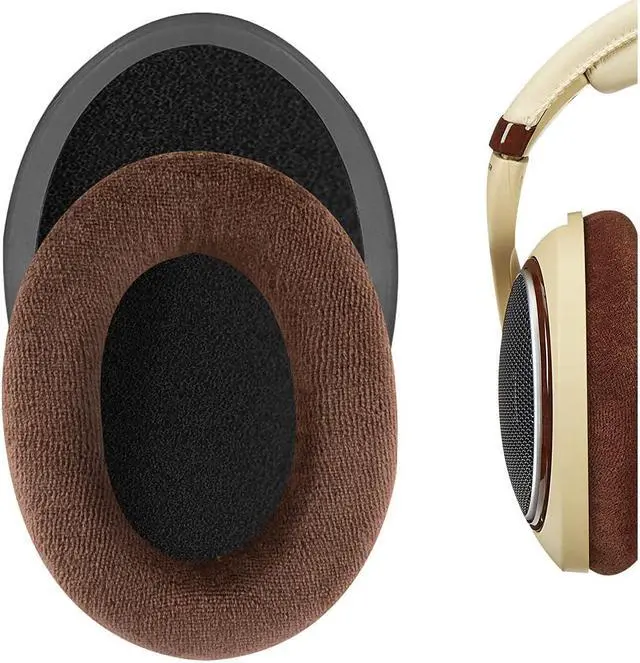 Main image of Comfort Velour Replacement Ear Pads for Sennheiser HD598, HD598SE, HD598CS, HD595, HD599, HD599 SE Headphones Ear Cushions, Headset Earpads, Ear Cups Cover Repair Parts (Brown)