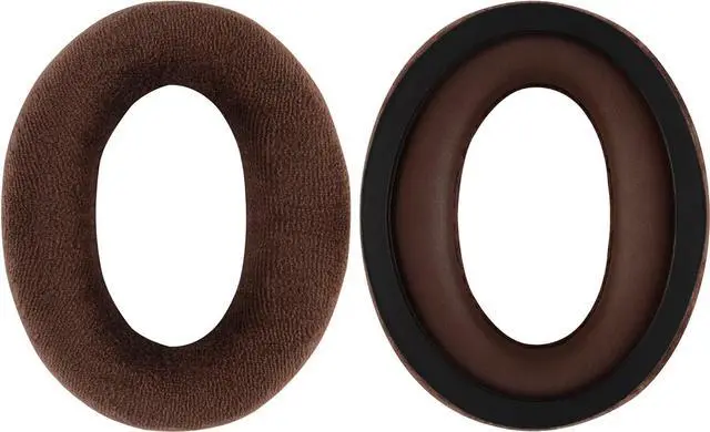 Alt view image 2 of 4 - Comfort Velour Replacement Ear Pads for Sennheiser HD598, HD598SE, HD598CS, HD595, HD599, HD599 SE Headphones Ear Cushions, Headset Earpads, Ear Cups Cover Repair Parts (Brown)