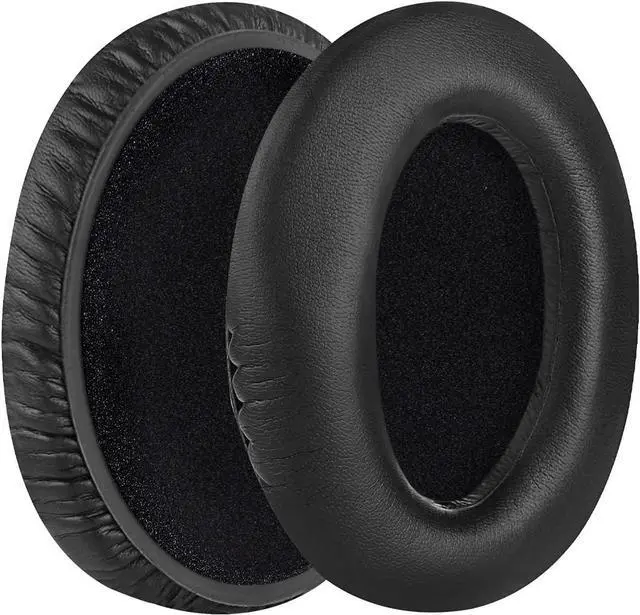 Alt view image 3 of 4 - EarPads Cushions for Sennheiser HD598 HD598SE HD598CS HD598SR HD595 HD599 HD599 SE Headphones Ear Pads Faux Leather Earmuffs Black