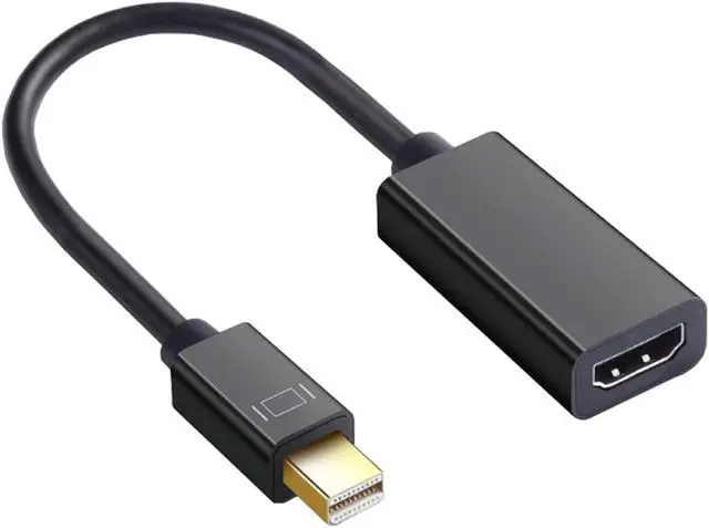 Main image of Mini DisplayPort to HDMI, Mini DP(Thunderbolt Compatible) to HDMI 4K Adapter Gold-Plated Cord for MacBook Pro, MacBook Air, Mac Mini, Microsoft Surface Pro 3/4