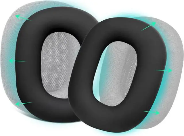 Main image of Silicone Ear Pads Cover Protector for AirPods Max Headphones Cushions, Sweatproof, Easily Washable, Rugged Durability - Black