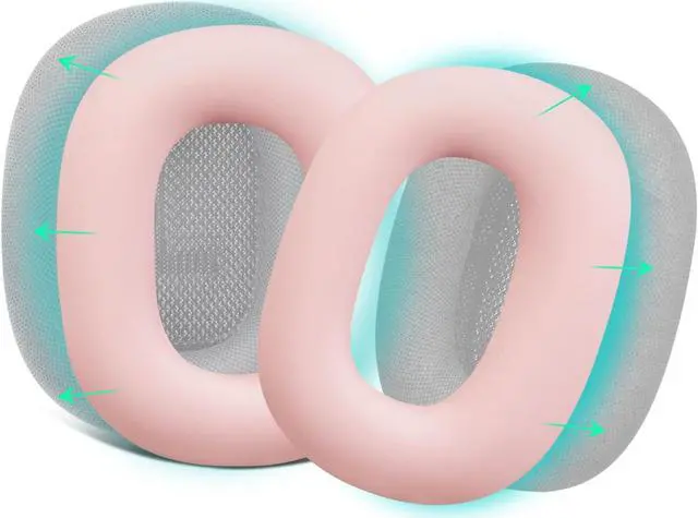 Main image of Silicone Ear Pads Cover Protector for AirPods Max Headphones Cushions, Sweatproof, Easily Washable, Rugged Durability - Pink