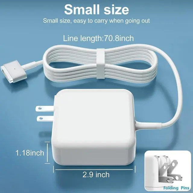 Alt view image 5 of 6 - aibileec Mac Book Air Charger,Universal Charger 45W T-Type Charger,Compatible with Mac Book Air 11-inch & 13 inch(Applicable to 2012-2017)