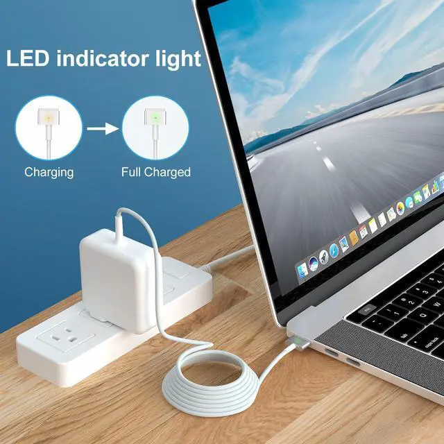 Alt view image 4 of 6 - aibileec Mac Book Air Charger,Universal Charger 45W T-Type Charger,Compatible with Mac Book Air 11-inch & 13 inch(Applicable to 2012-2017)