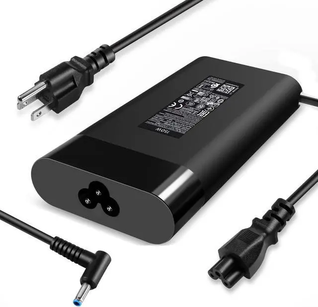 Main image of 150W AC Laptop Charger for HP OMEN 15 17 Pavilion Gaming 15 17 ZBook 15 G3 G4 G5 G6 ZBook Studio G3 G4 G5 G6 G7 G8 Fury G7 G8 Slim Power Adapter Supply Cord