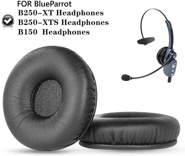 Alt view image 2 of 4 - Earpads Replacement for BlueParrott B250-XT Plus, B250XT, B250-XTS, B250, B150 Bluetooth Headset Ear Pads Cushions Protein Leather Earmuffs with Noise Isolation Foam