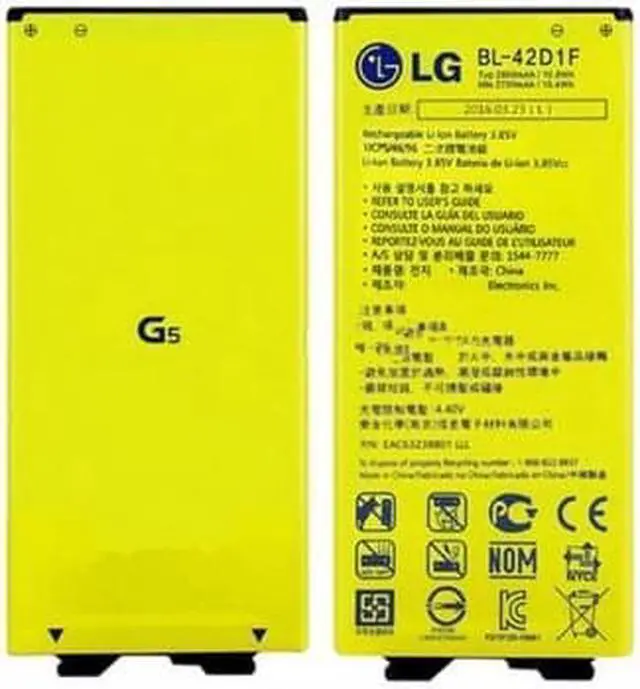 Alt view image 2 of 2 - 2800 mAh Replacement Battery for LG G5 BL-42D1F