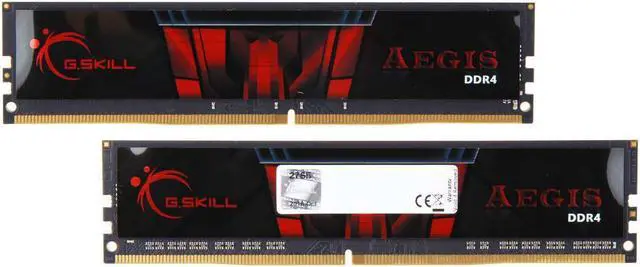 Alt view image 2 of 3 - G.SKILL Model F4-2666C19D-32GIS Aegis 32GB (2 x 16GB) 288-Pin DDR4 SDRAM DDR4 2666 (PC4 21300) Desktop Memory