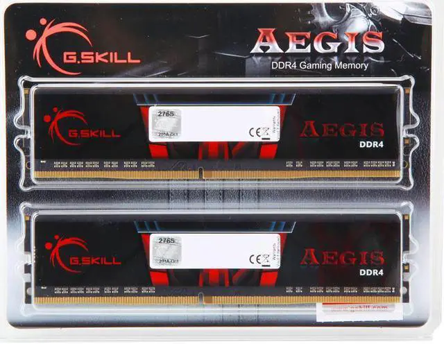 Alt view image 3 of 3 - G.SKILL Model F4-2666C19D-32GIS Aegis 32GB (2 x 16GB) 288-Pin DDR4 SDRAM DDR4 2666 (PC4 21300) Desktop Memory
