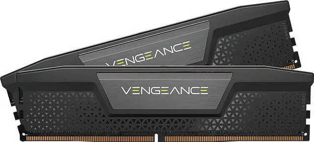 Main image of Corsair Vengeance DDR5 64GB (2x32GB) 5200MHz C40 Intel Optimized Desktop Memory (Onboard Voltage Regulation, Custom XMP 3.0 Profiles, Compact Form-Factor, Solid Aluminum Heatspreader) Black