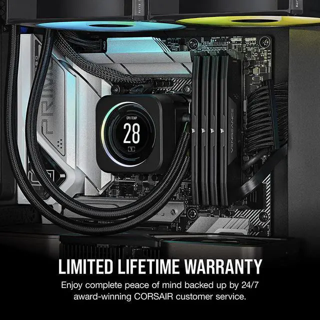 Alt view image 6 of 7 - Corsair Vengeance DDR5 64GB (2x32GB) 5200MHz C40 Intel Optimized Desktop Memory (Onboard Voltage Regulation, Custom XMP 3.0 Profiles, Compact Form-Factor, Solid Aluminum Heatspreader) Black