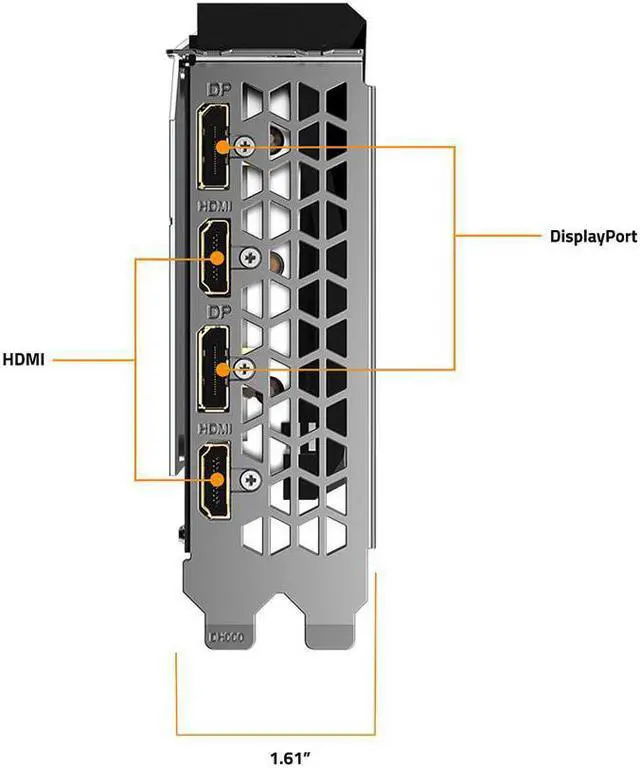 Alt view image 5 of 5 - GIGABYTE Gaming OC GV-N306TGAMING OC-8GD REV 2.0 (LHR)  GeForce RTX 3060 Ti 8GB GDDR6 PCI Express 4.0 ATX Video Card