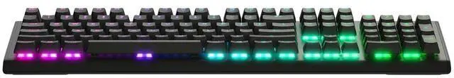 Alt view image 3 of 5 - SteelSeries APEX M750 Mechanical Keyboard, SteelSeries QX2 Linear RGB Switches, Aerospace Aluminum Core, and In-game Prism Illumination