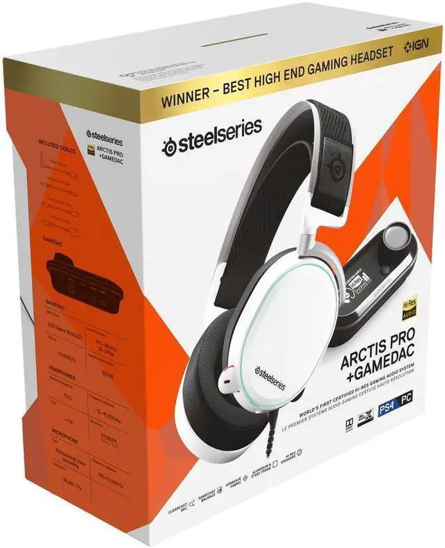 Alt view image 4 of 4 - SteelSeries ARCTIS PRO + GAMEDAC Gaming Audio System