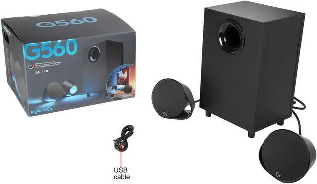 Alt view image 5 of 5 - Logitech G560 G Lightsync PC Gaming Speaker