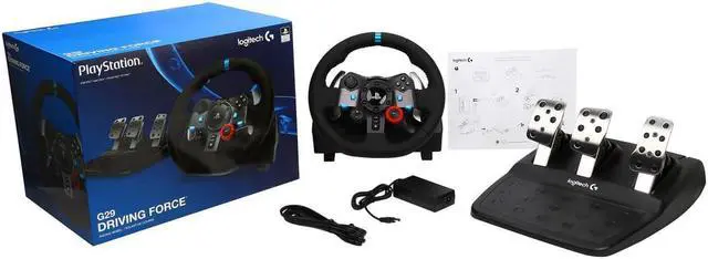 Alt view image 4 of 4 - Logitech G29 Driving Force Racing Wheel for PS4, PS3, PC (941-000110)