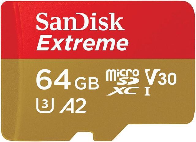 Main image of SanDisk 64GB Extreme microSDXC UHS-I/U3 A2 Memory Card with Adapter, Speed Up to 160MB/s