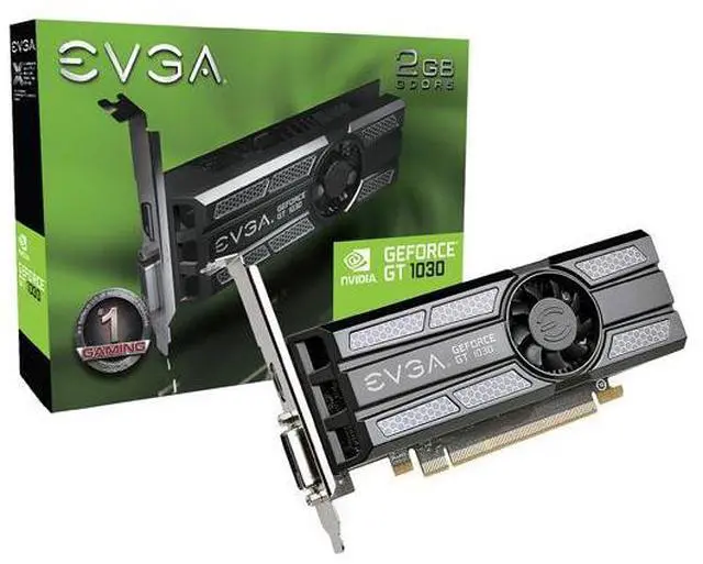 Alt view image 5 of 5 - EVGA GeForce GT 1030 SC, 02G-P4-6333-KR, 2GB GDDR5, Low Profile