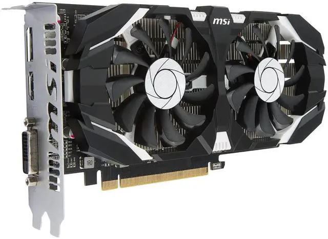 Main image of MSI GeForce GTX 1050 DirectX 12 2GB 128-Bit GDDR5 PCI Express 3.0 x16 HDCP Ready ATX Video Card Model GTX 1050 2GT OC