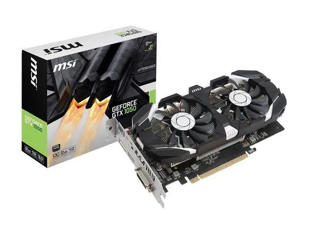 Alt view image 5 of 5 - MSI GeForce GTX 1050 DirectX 12 2GB 128-Bit GDDR5 PCI Express 3.0 x16 HDCP Ready ATX Video Card Model GTX 1050 2GT OC