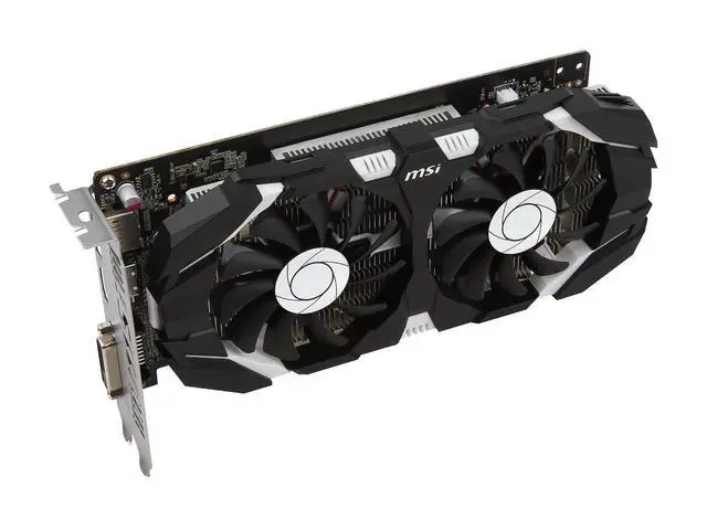 Alt view image 3 of 5 - MSI GeForce GTX 1050 DirectX 12 2GB 128-Bit GDDR5 PCI Express 3.0 x16 HDCP Ready ATX Video Card Model GTX 1050 2GT OC