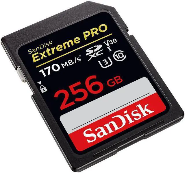 Alt view image 2 of 4 - SanDisk 256GB Extreme Pro SDXC UHS-I/U3 V30 Class 10 Memory Card, Speed Up to 170MB/s (SDSDXXY-256G-GN4IN)