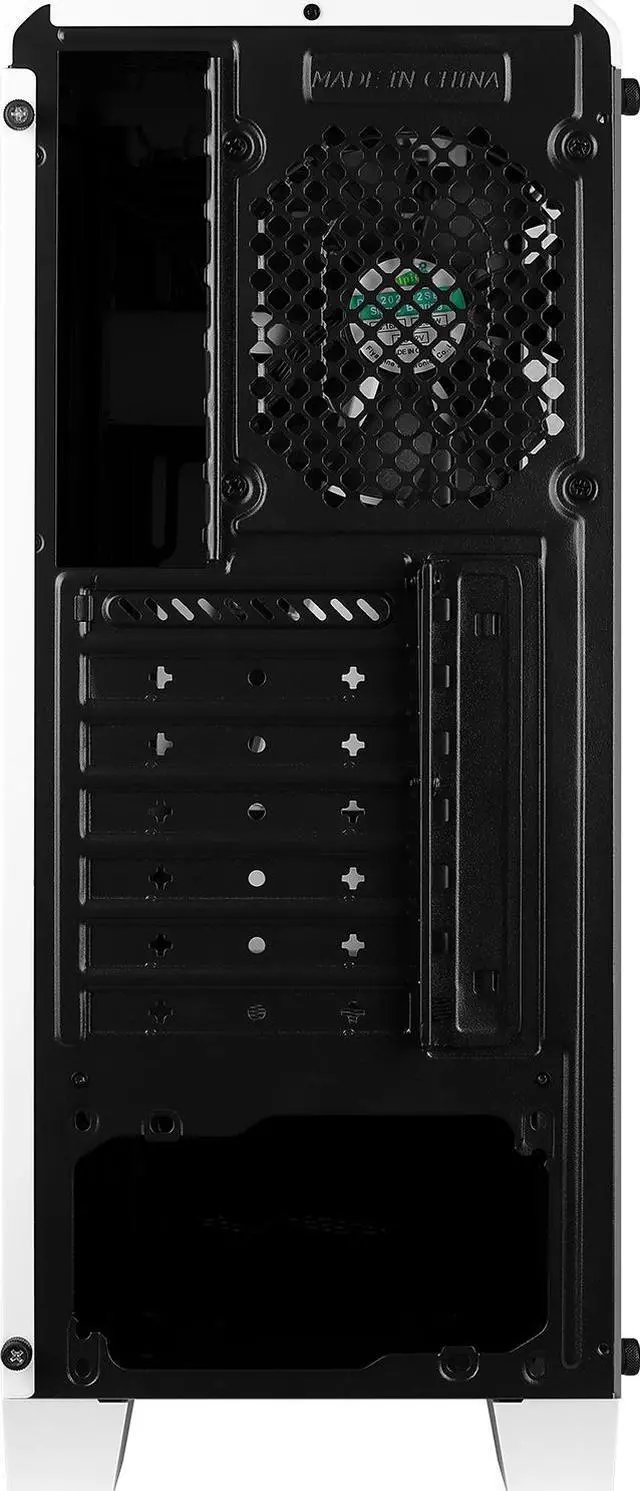 Alt view image 5 of 16 - AeroCool Mid Tower case Cylon White RGB with built-in Card Reader.