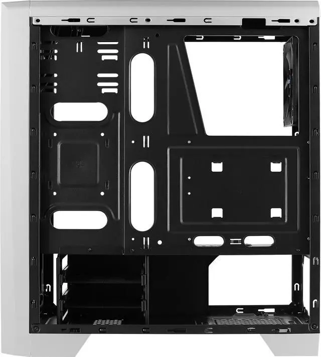 Alt view image 6 of 16 - AeroCool Mid Tower case Cylon White RGB with built-in Card Reader.