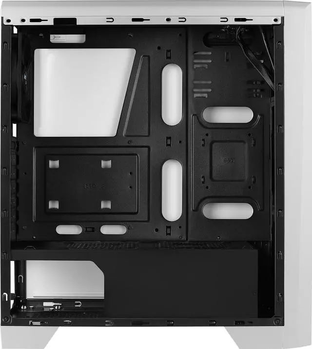 Alt view image 7 of 16 - AeroCool Mid Tower case Cylon White RGB with built-in Card Reader.