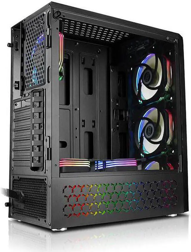 Alt view image 6 of 8 - BGears b-Draco5866 RGB Front with Tempered Glass side mid tower case