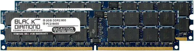 Main image of 4GB Kit (2x2GB) DDR2 800 (PC2-6400) ECC Registered Memory 240-pin (2Rx4)
