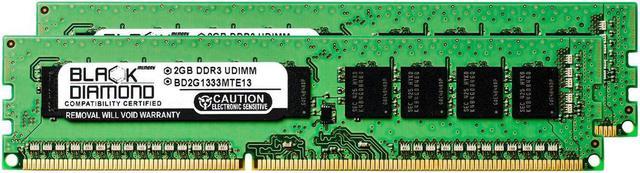 4GB Kit (2x2GB) DDR3 1333 (PC3-10600) ECC Memory 240-pin (2Rx8