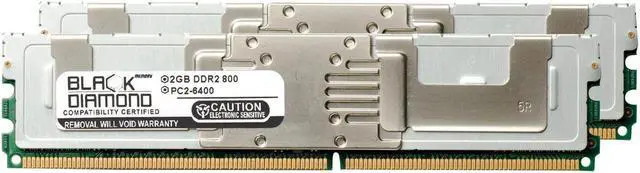 Main image of 4GB Kit (2x2GB) DDR2 800 (PC2-6400) Fully Buffered Memory 240-pin (2Rx4)