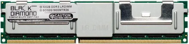 Main image of 32GB RAM Memory for HP ProLiant Series BL465c G7 240pin PC3-12800 DDR3 ECC Registered RDIMM 1600MHz Black Diamond Memory Module Upgrade