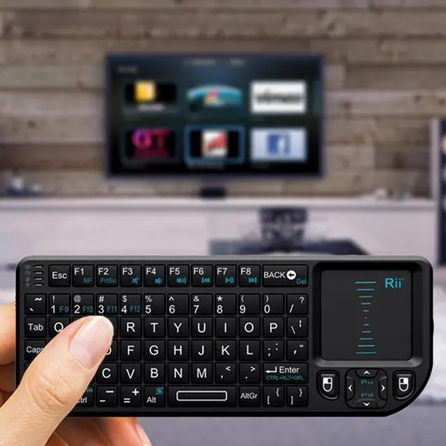 Alt view image 3 of 7 - Rii X1 Mini 2.4G Wireless Keyboard with Touchpad for Smart TV for HTPC for PC Handheld Smart Fly Mouse Gaming Accessories