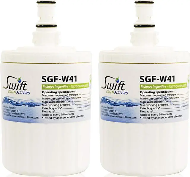 Main image of Swift Green Filters SGF-W41 Compatible for EDR8D1,FILTER 8,46-9002,8171413,8171414,NLC200,2204324 Refrigerator Water Filter (2 Pack),Made in USA