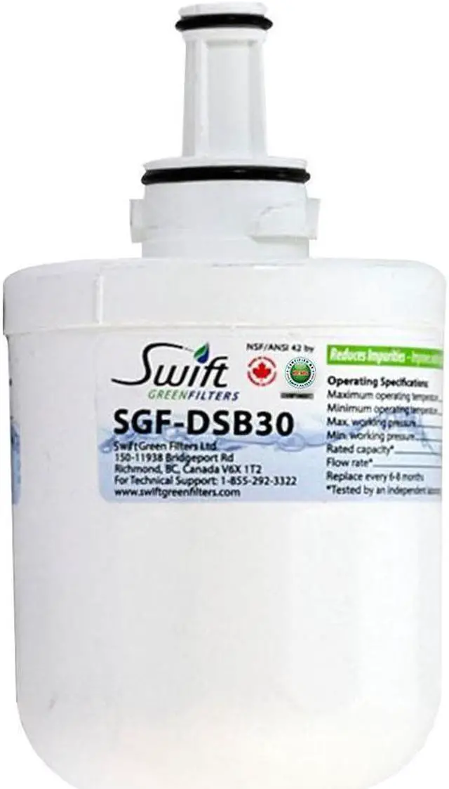 Main image of Swift Green Filters SGF-DSB30 Compatible Refrigerator Water Filter for DA2900003, DA6100159, TADA2900003A, DA2900003AB, DA6100159AB, HAF-CU1, Made in USA