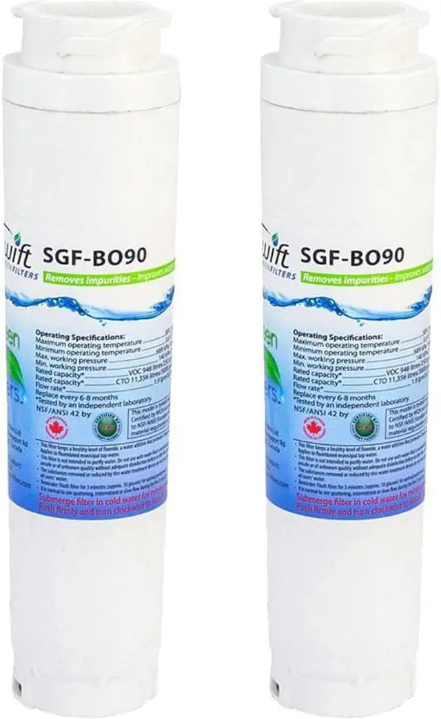 Main image of Swift Green Filters SGF-BO90 Compatible Refrigerator Water Filter for 644845, 740570, BORPLFTR10, 9000194412, 9000077104, Made in USA