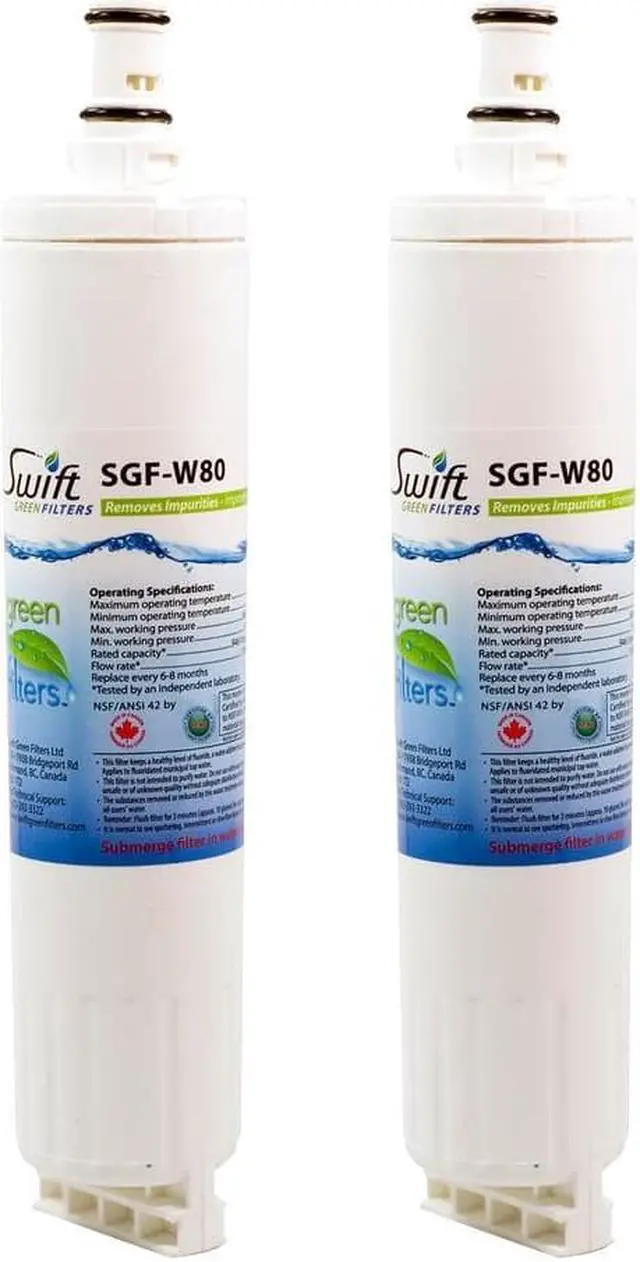 Main image of Swift Green Filters SGF-W80 Compatible Refrigerator Water Filter for 4396508, 4396510, EDR5RXD1, FILTER 5, Made in USA