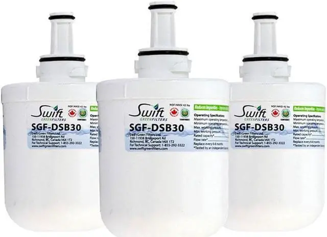 Main image of Swift Green Filters SGF-DSB30 Compatible Refrigerator Water Filter for DA2900003, DA6100159, TADA2900003A, DA2900003AB, DA6100159AB, HAF-CU1, Made in USA