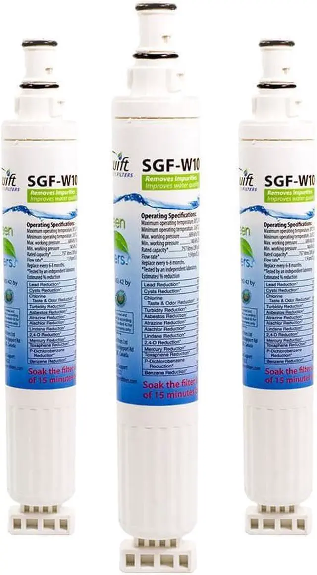Main image of Swift Green Filters SGF-W10 Compatible Refrigerator Water Filter for 4396701, EDR6D1, FILTER 6, 46-9915, CLCH125, EFF-6001A, Made in USA