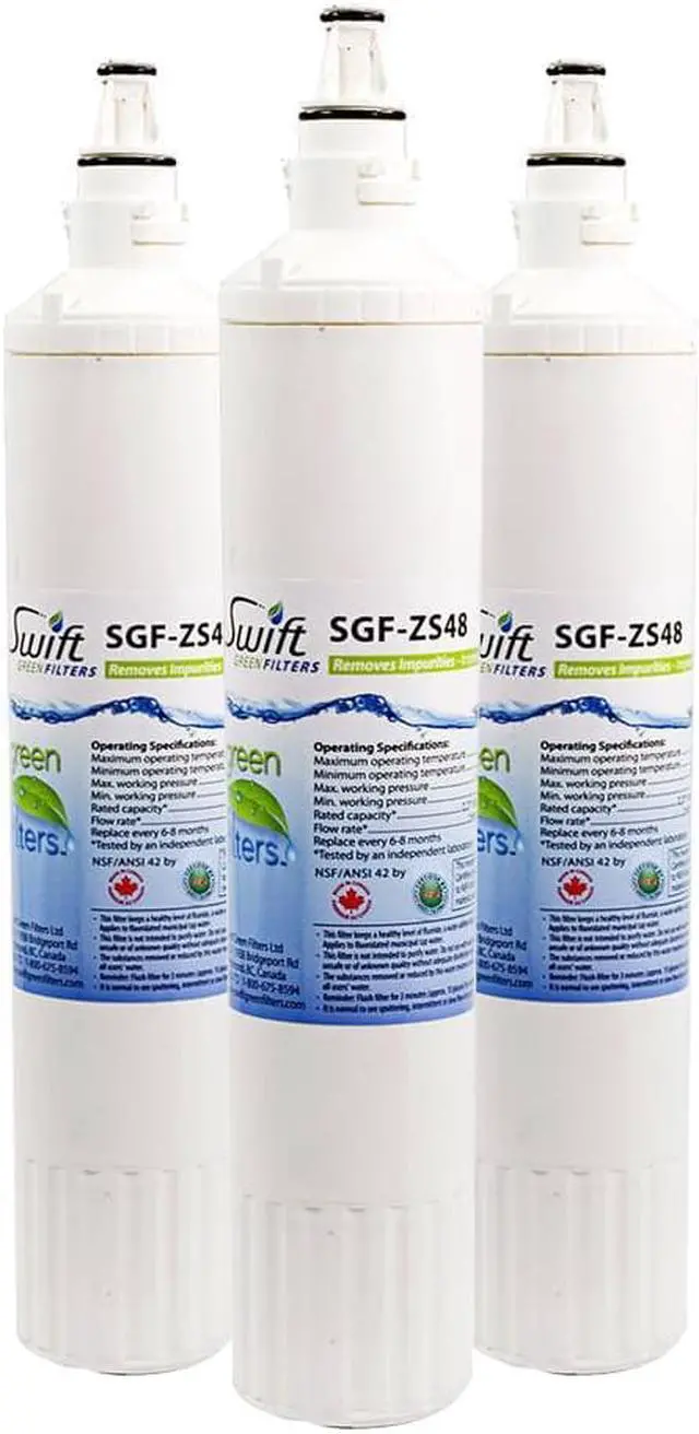 Main image of Swift Green Filters SGF-ZS48 Compatible Refrigerator Water Filter for Sub-Zero 4204496, 4290510, 4204490, EWF-8003A, Pro 48, Made in USA