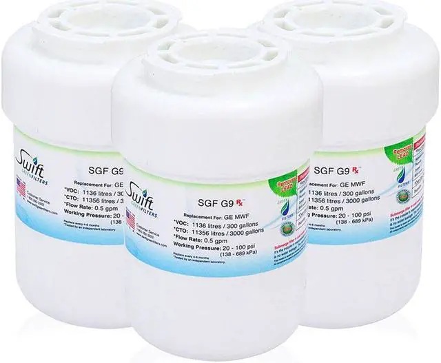 Main image of Swift Green Filters SGF-G9 Rx Compatible Pharmaceuticals Refrigerator Water Filter for MWF, MWFA, WF-287,WF287, 469991, Made in USA
