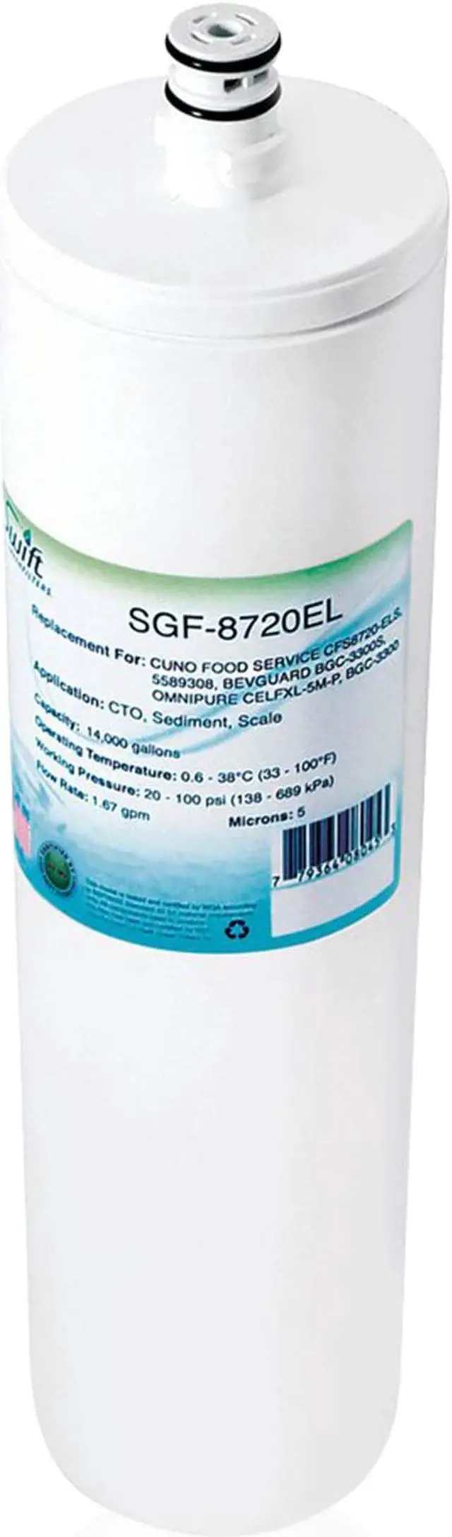 Alt view image 2 of 7 - Swift Green Filters SGF-8720EL Compatible Commercial Water Filter for CFS8720-EL, 55893006 , Made in USA (1 Pack)