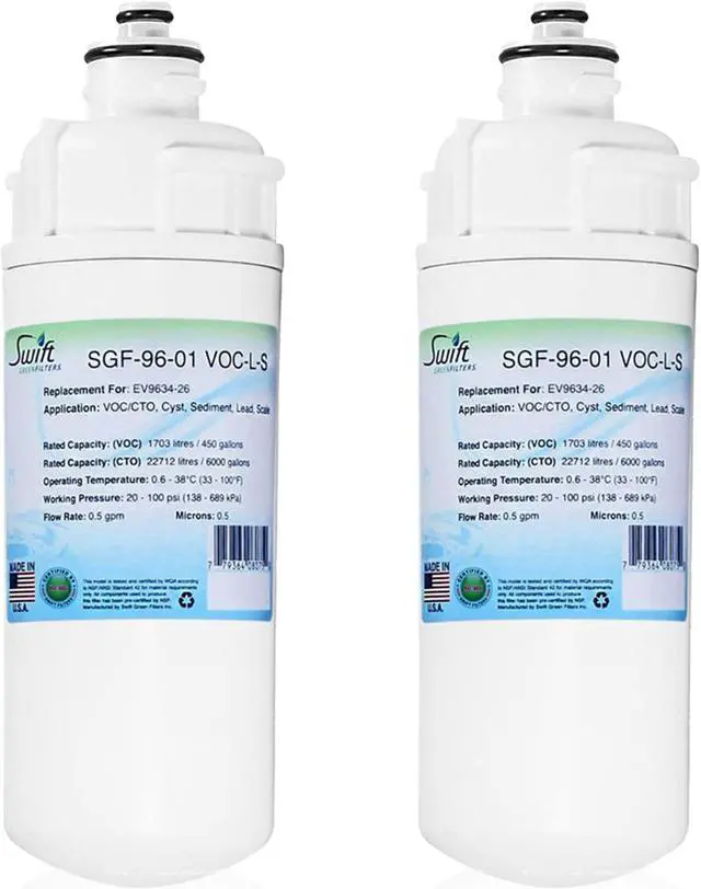 Main image of Swift Green Filters SGF-96-01 VOC-L-S Compatible Commercial Water Filter for EV9634-26, EV9730-06, EV9252-68, Made in USA
