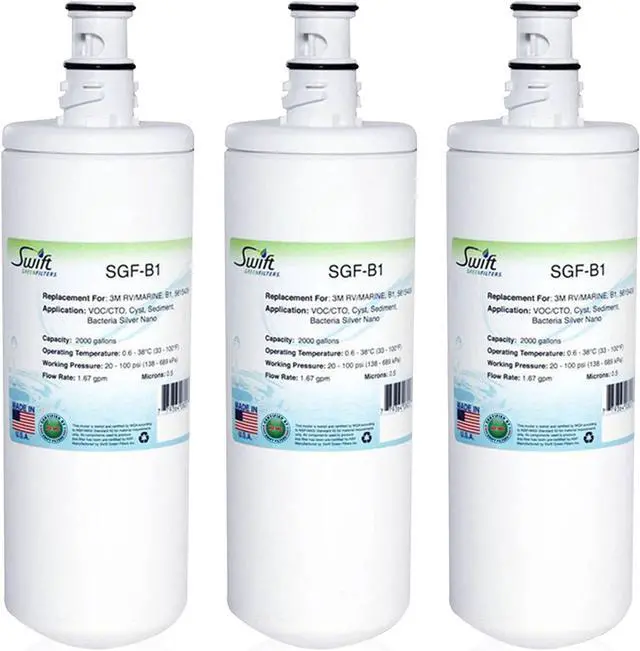Main image of Swift Green Filters SGF-B1 Compatible Commercial Water Filter for 3M/RV MARINE, B1, 5615409 , Made in USA