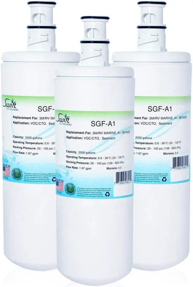 Main image of Swift Green Filters SGF-A1 Compatible Commercial Water Filter for 3M/RV MARINE, A1, 5610429 , Made in USA