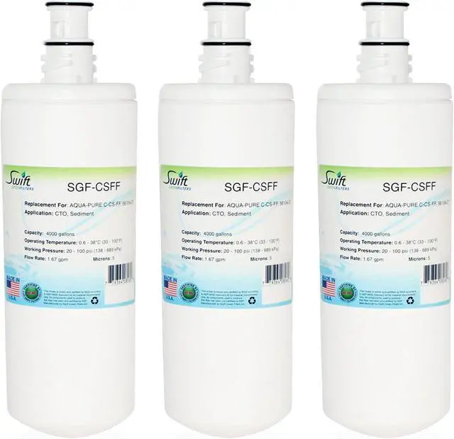 Main image of Swift Green Filters SGF-CSFF Compatible Commercial Water Filter for AQUA-PURE C-CS-FF, 56104-27 , Made in USA