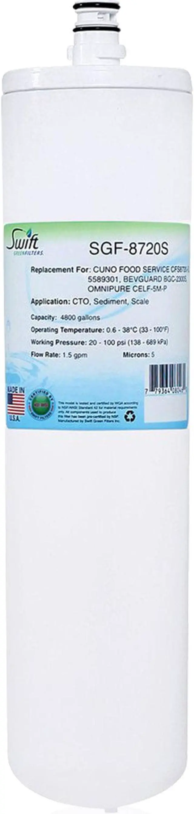 Main image of Swift Green Filters SGF-8720S Compatible Commercial Water Filter for CFS8720-S, 5589301 , Made in USA